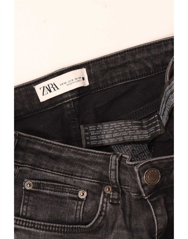 Dżinsy damskie Zara EU 40 Medium W30 L28 Czarna bawełna
