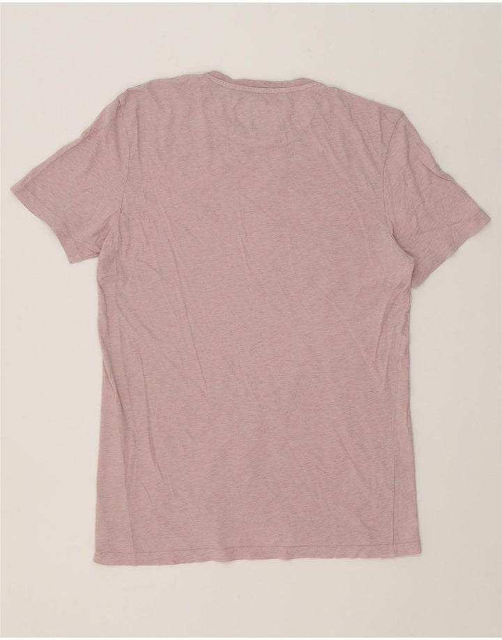 LYLE & SCOTT Mens T-Shirt Top Medium Pink Flecked Cotton Vintage Lyle & Scott and Second-Hand Lyle & Scott from Messina Hembry 