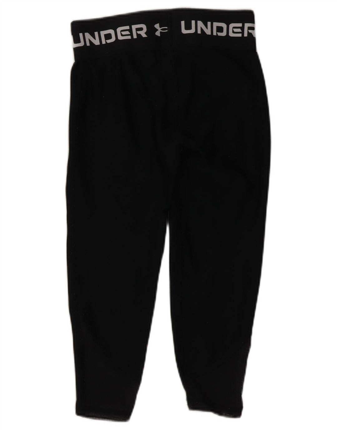 Dziewczęce legginsy Capri z grafiką Under Armour 7-8 lat, małe, czarne, poliestrowe