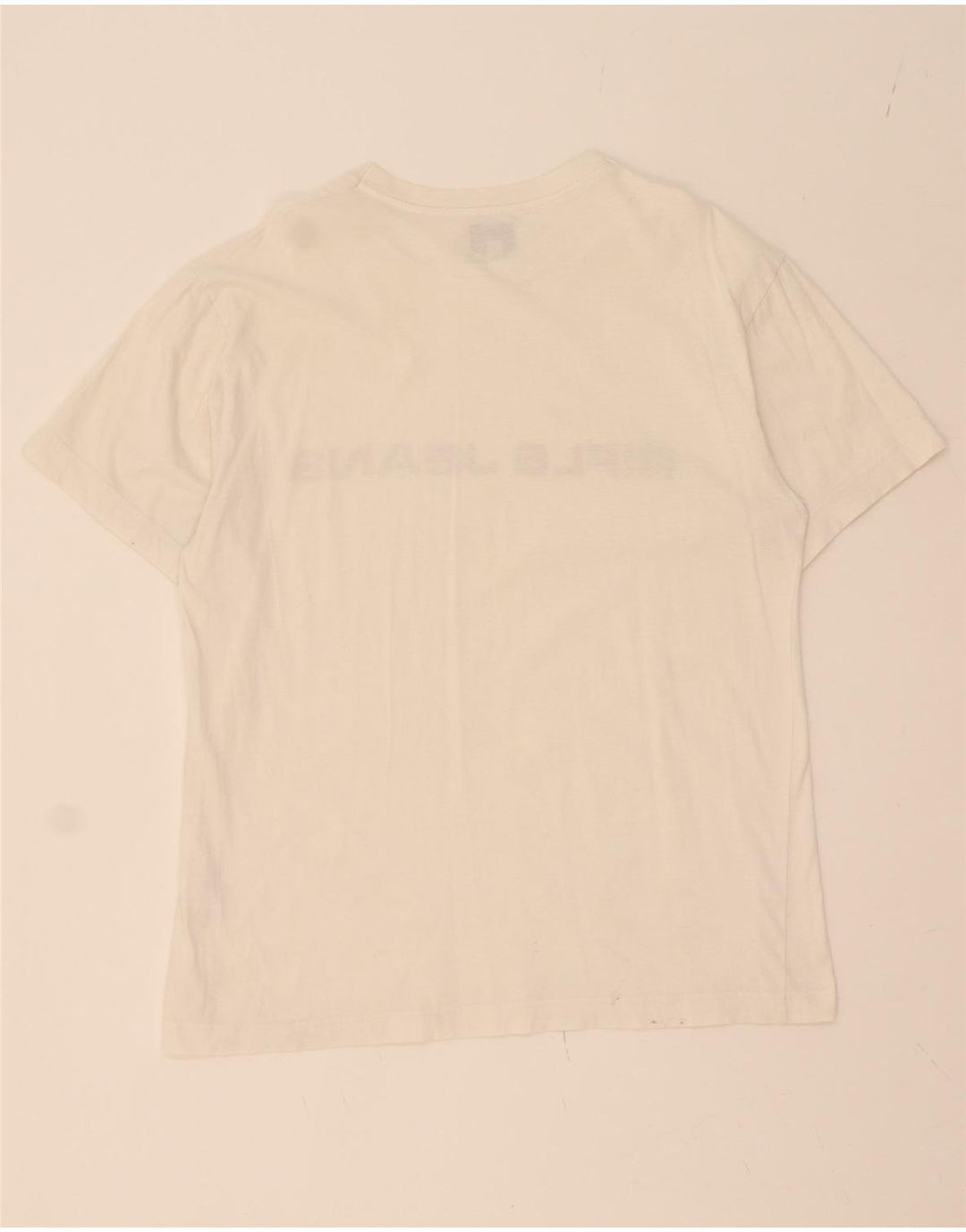 RIFLE Mens Graphic T-Shirt Top Large White Vintage Rifle and Second-Hand Rifle from Messina Hembry 