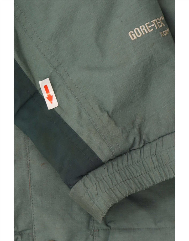 Męska kurtka przeciwdeszczowa Sprayway Gore-Tex UK 40, duża, zielona poliamid z blokami kolorów
