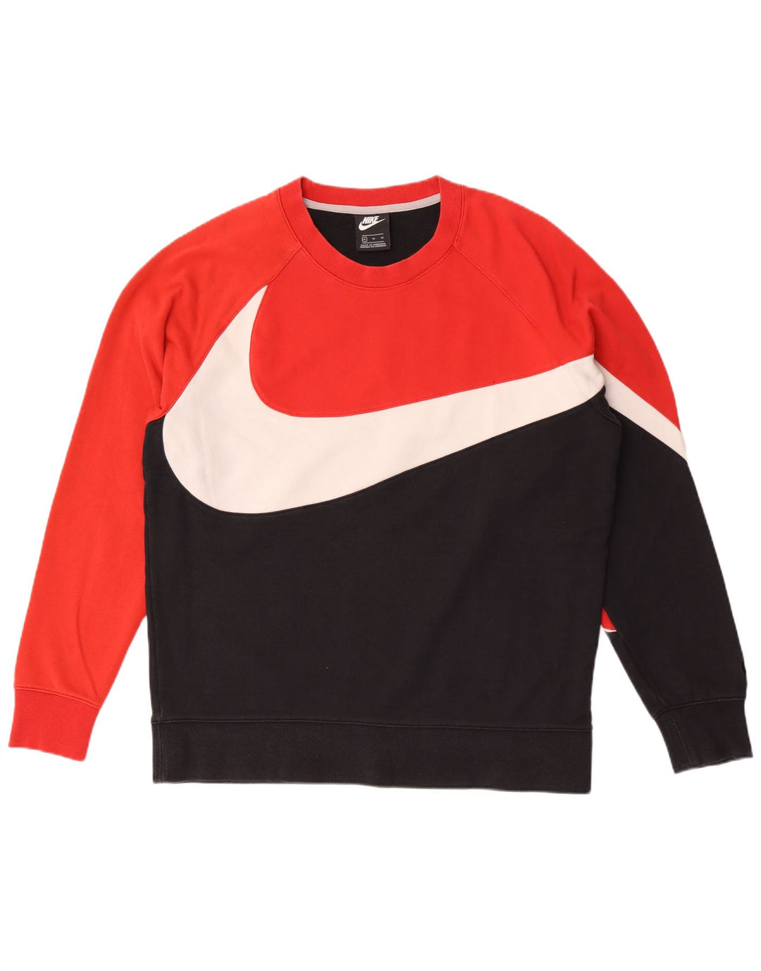 Męska bluza z grafiką Nike, XL, czerwona, z blokami kolorów, bawełniana
