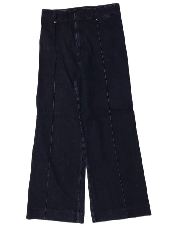 Damskie jeansy z szeroką nogawką Zara EU 40 Medium W30 L30 Granatowe