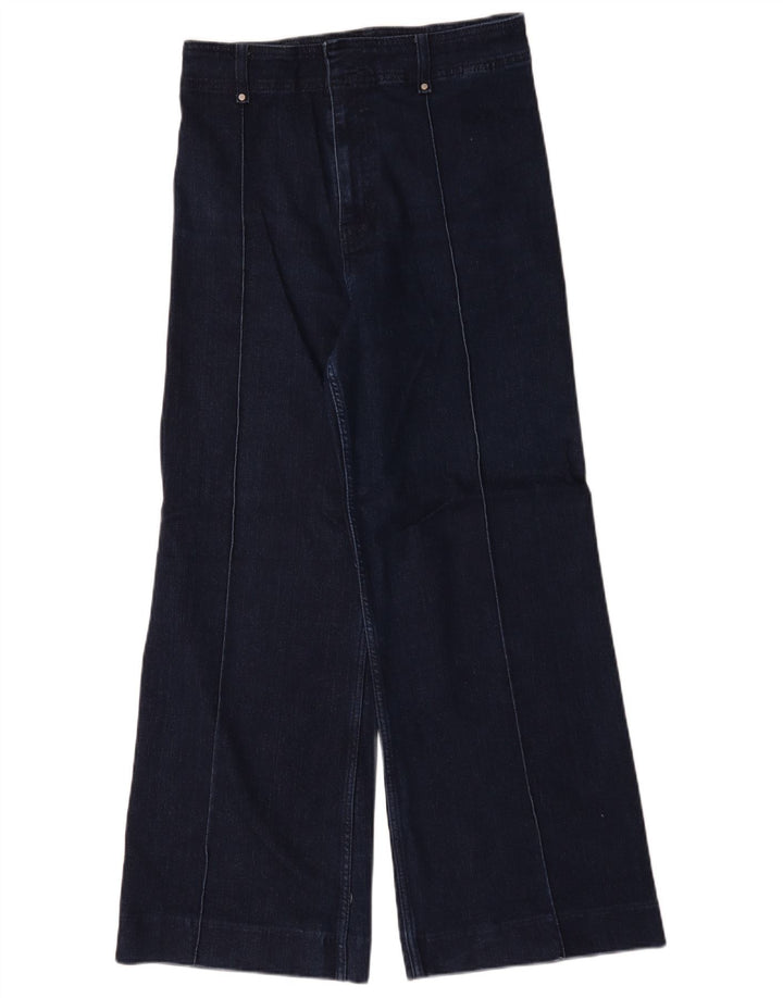Damskie jeansy z szeroką nogawką Zara EU 40 Medium W30 L30 Granatowe