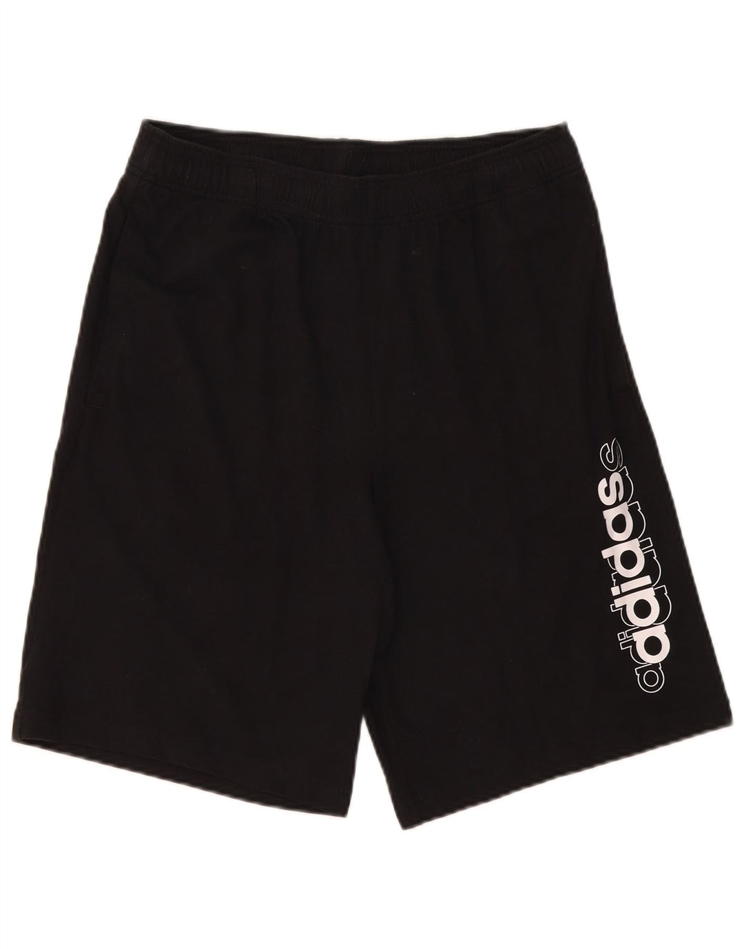 Męskie spodenki sportowe Adidas Graphic, średnie czarne, bawełniane