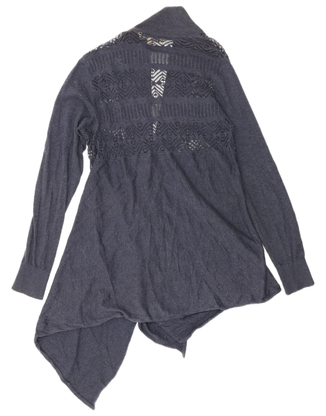 Asymetryczny sweter damski Fat Face UK 10, mały, granatowy, bawełniany