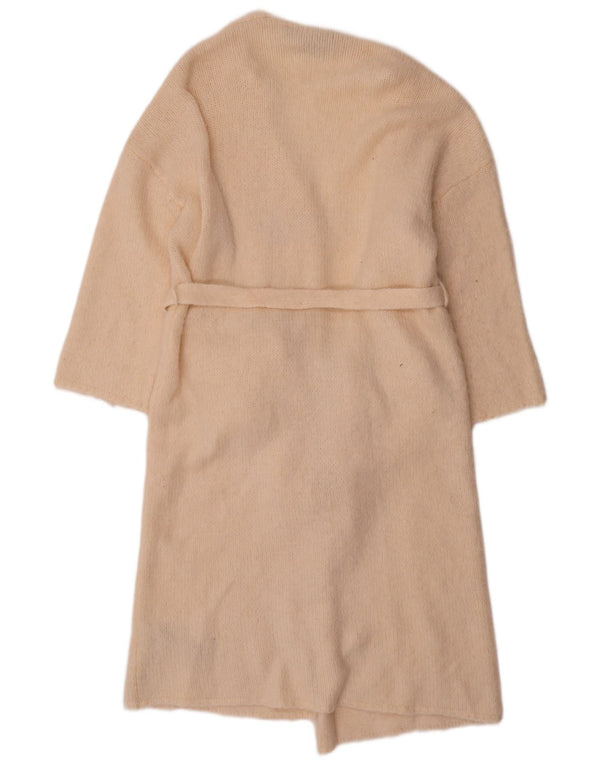 Damski sweter rozpinany z długim rękawem i rękawem 3/4 Zara UK 10 Small Beige