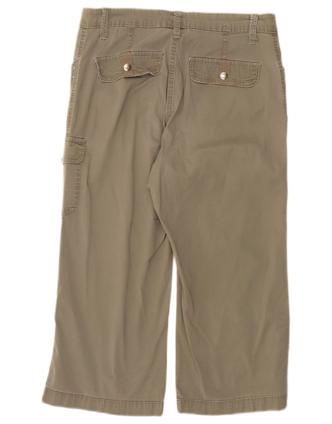 Damskie spodnie Lee Cargo Capri US 8 Medium W30 L19 Bawełna khaki