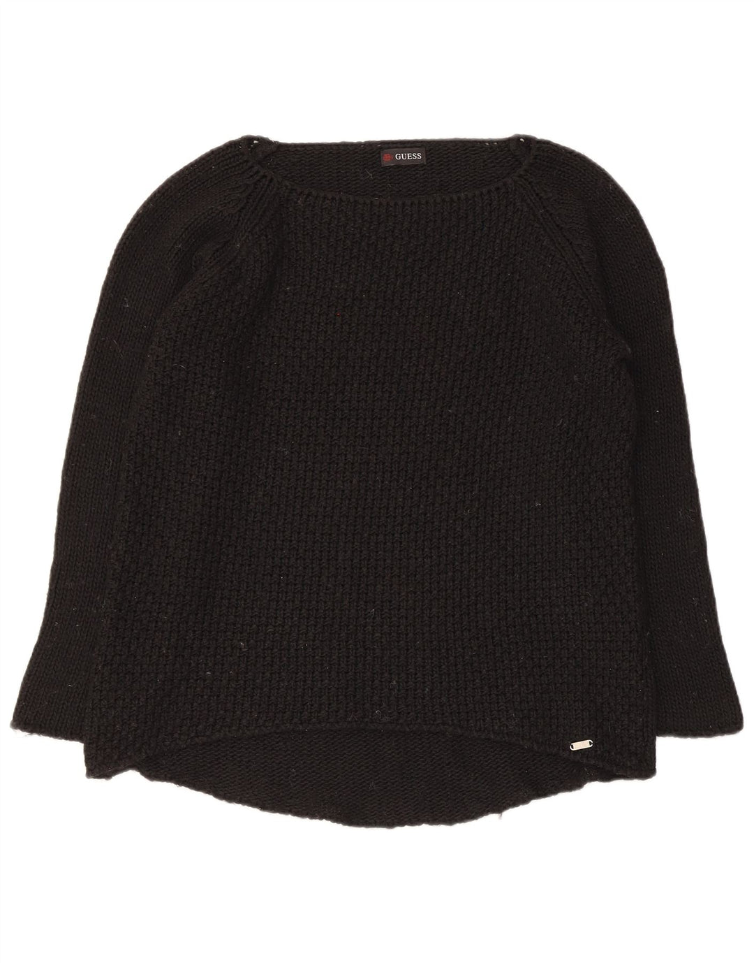 Sweter damski Guess z dekoltem w łódkę UK 12, średni czarny