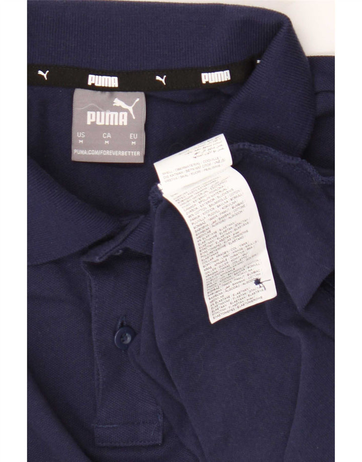 Męska koszulka polo Puma, średnia, granatowa, bawełniana