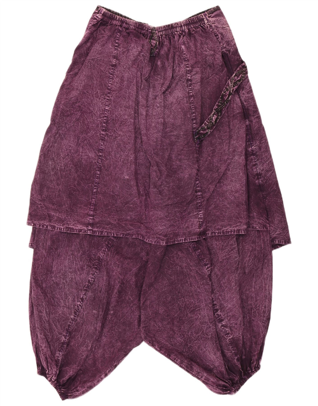 Damskie spodnie haremowe VINTAGE UK 14 Medium W30 L18 Fioletowe