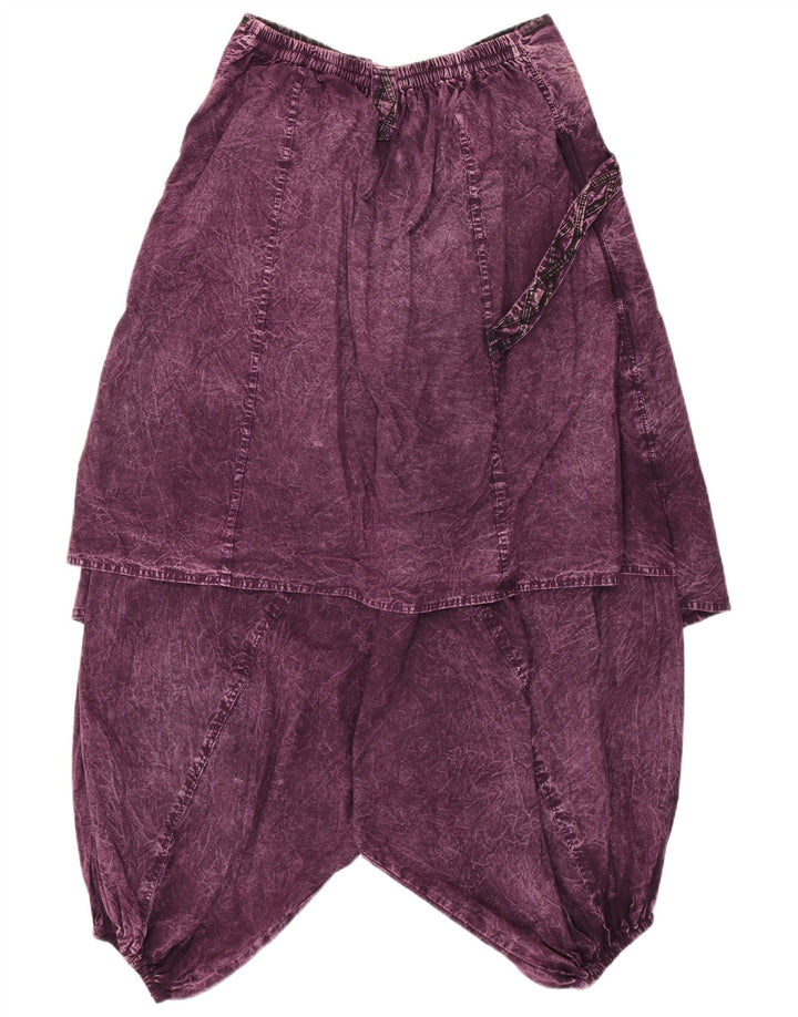 Damskie spodnie haremowe VINTAGE UK 14 Medium W30 L18 Fioletowe