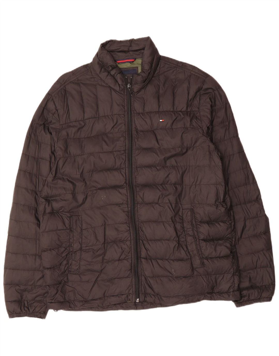 Męska ocieplana kurtka TOMMY HILFIGER UK 40, duża, czarna, nylonowa