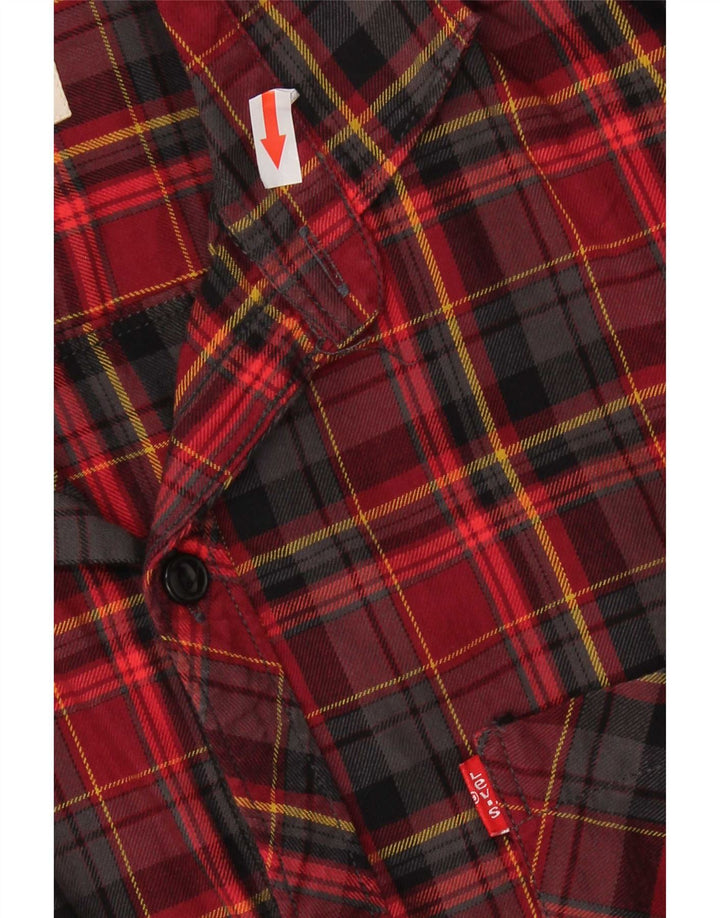 Męska koszula flanelowa Levi's Slim Fit XL w czerwoną kratkę