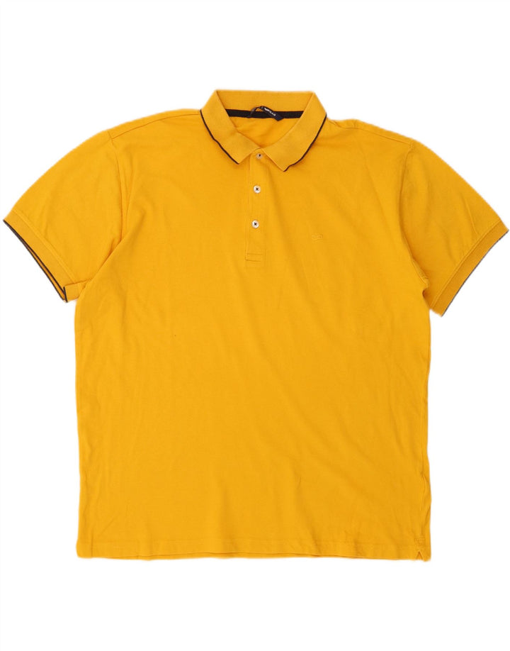 GAS Mens Polo Shirt XL Yellow Cotton Vintage Gas and Second-Hand Gas from Messina Hembry 