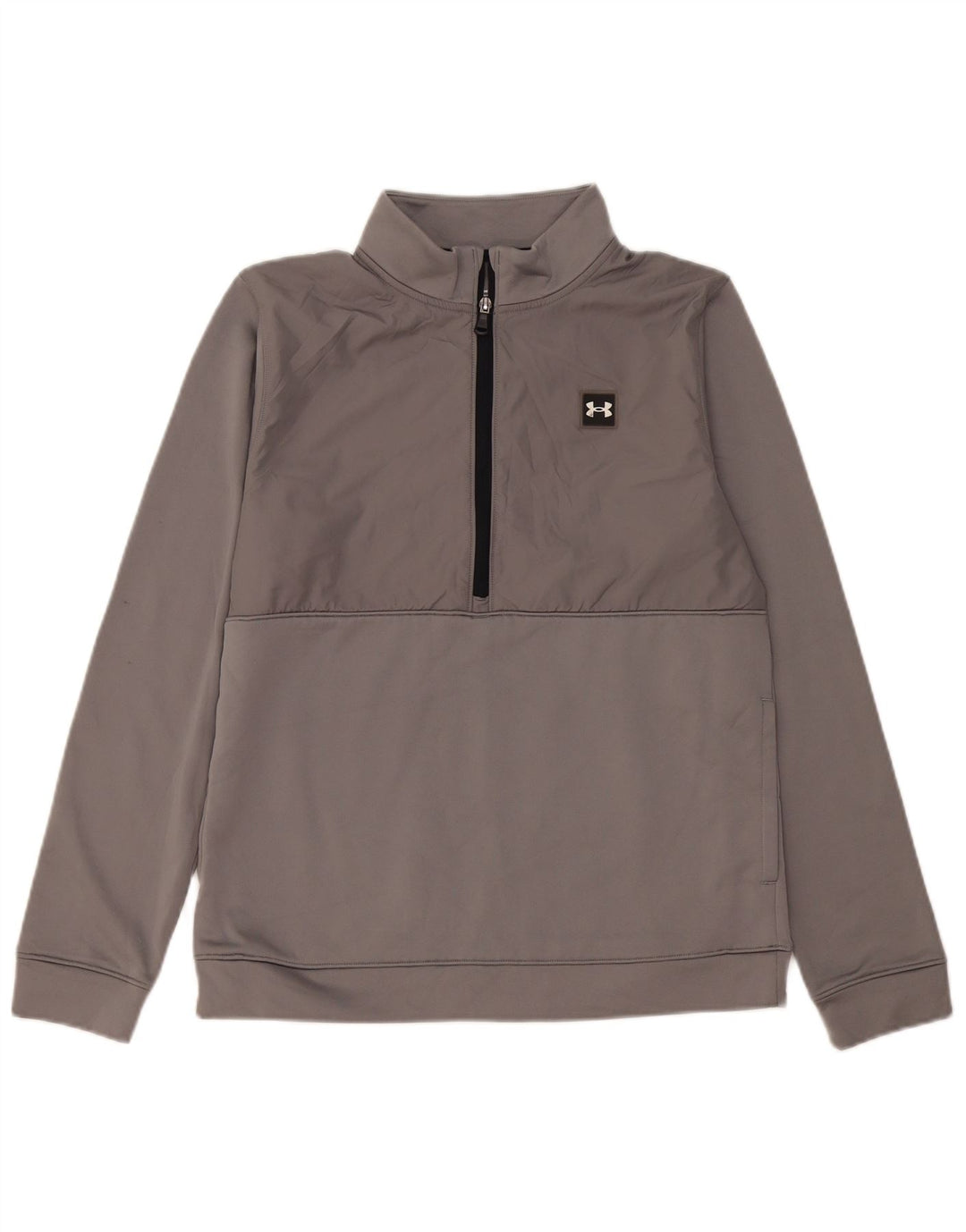 Bluza chłopięca Under Armour z zamkiem błyskawicznym, 13-14 lat, XL, szary poliester