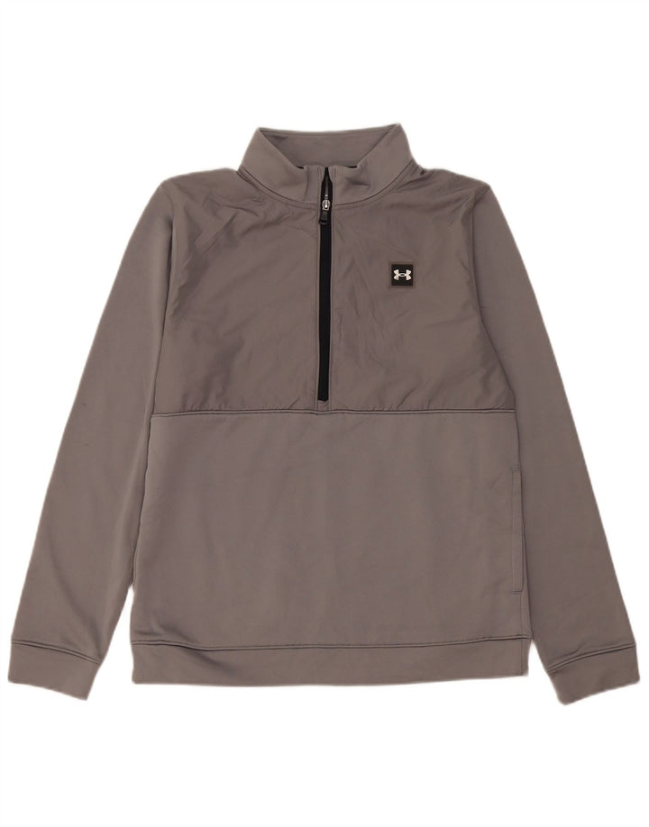 Bluza chłopięca Under Armour z zamkiem błyskawicznym, 13-14 lat, XL, szary poliester