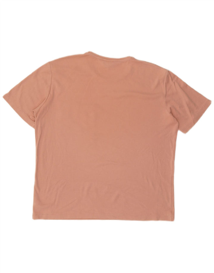 Cos Męski T-shirt Top Duży Różowy Bawełniany