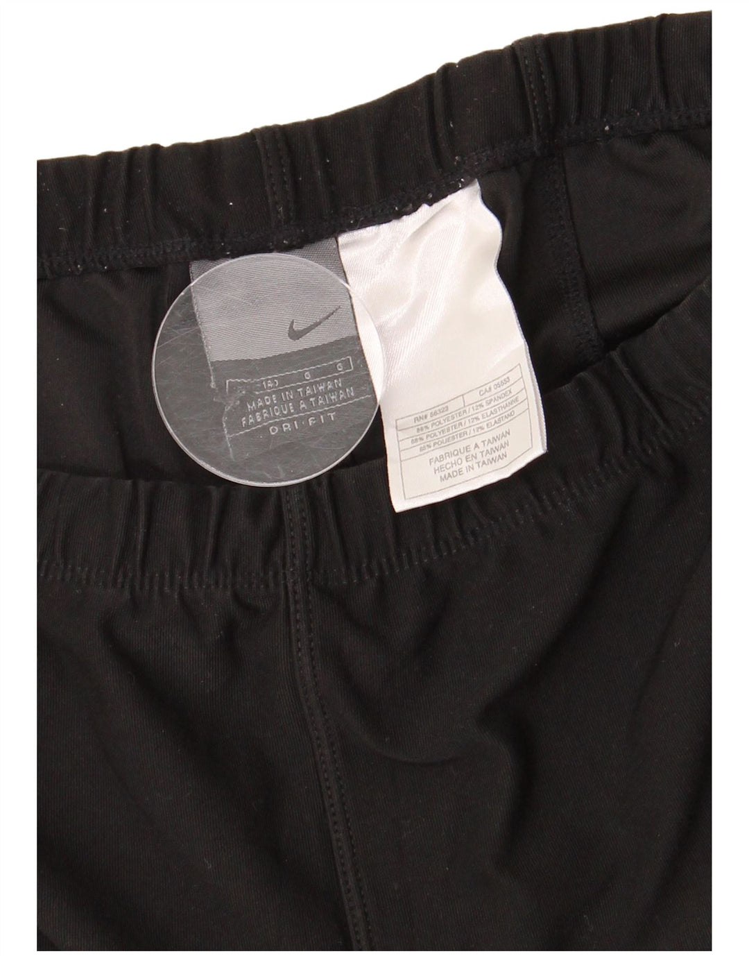 Damskie spodnie dresowe NIKE Dri Fit UK 12, średni czarny poliester