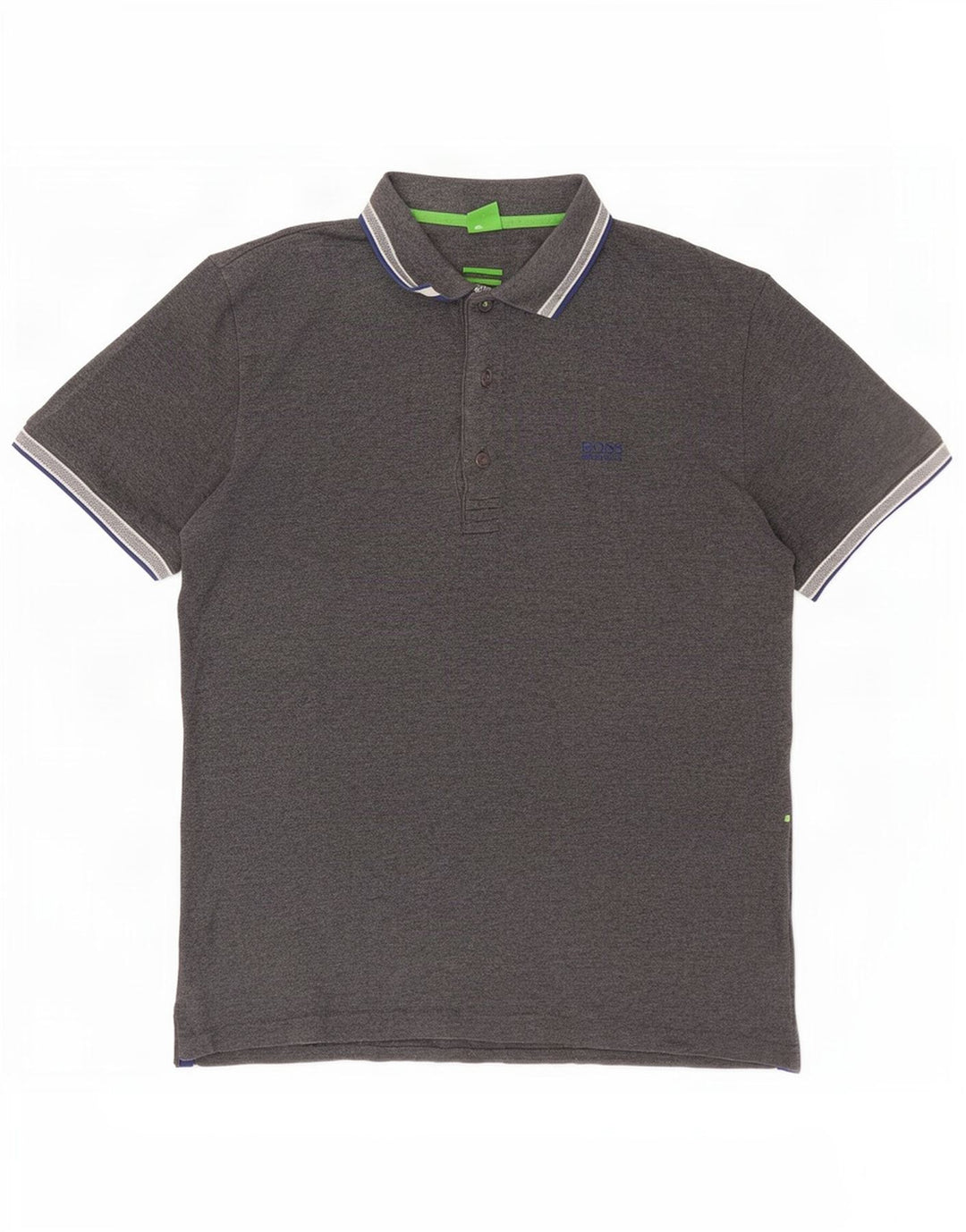 Męska koszulka polo Hugo Boss, duża, szara, bawełniana