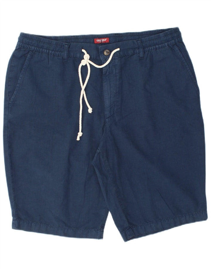 Męskie szorty Chino Carrera XL W38 granatowe, bawełniane
