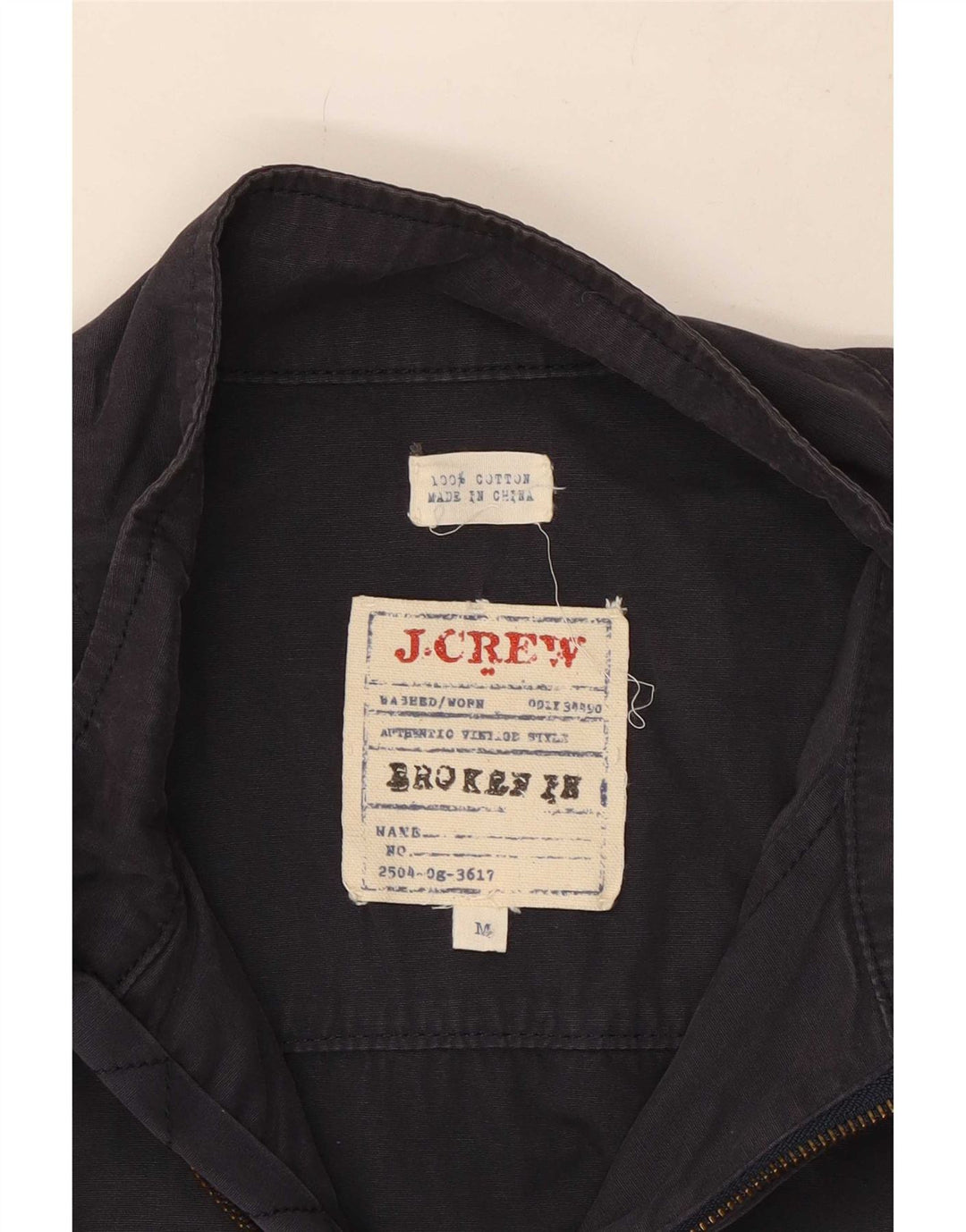 Męska kurtka bomber J. Crew UK 38, średni granatowy, bawełniany