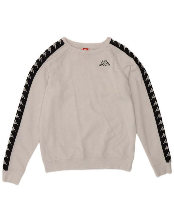 Damska bluza z grafiką KAPPA UK 14 w kolorze średniej bieli