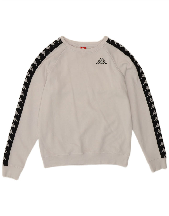 Damska bluza z grafiką KAPPA UK 14 w kolorze średniej bieli