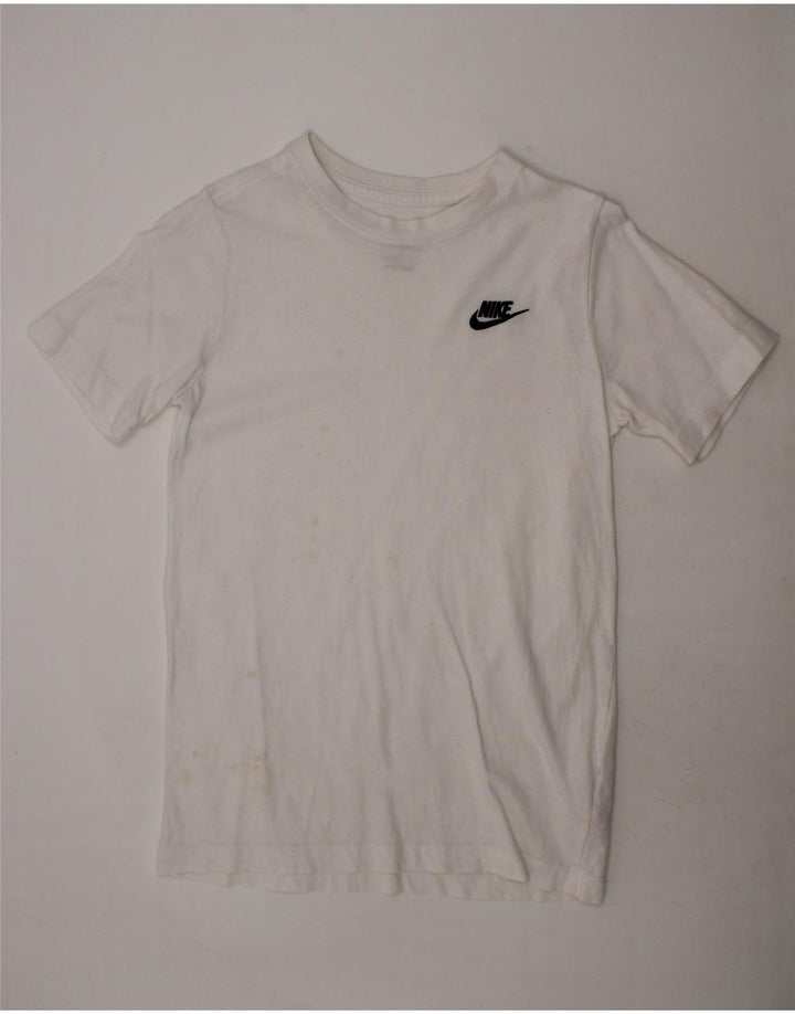 NIKE Boys T-Shirt Top 12-13 Years Large White Cotton Vintage Nike and Second-Hand Nike from Messina Hembry 