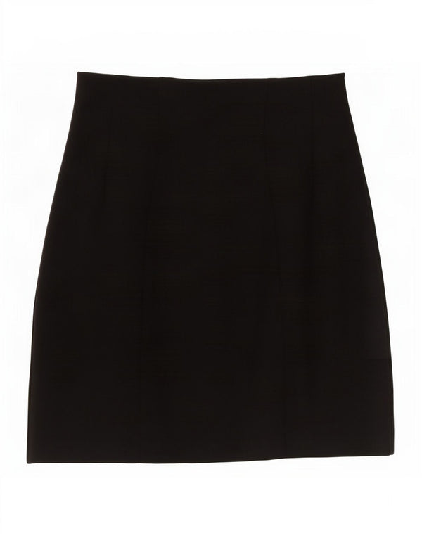 Marks & Spencer Damska spódnica mini UK 10 Small W27 Czarna wiskoza