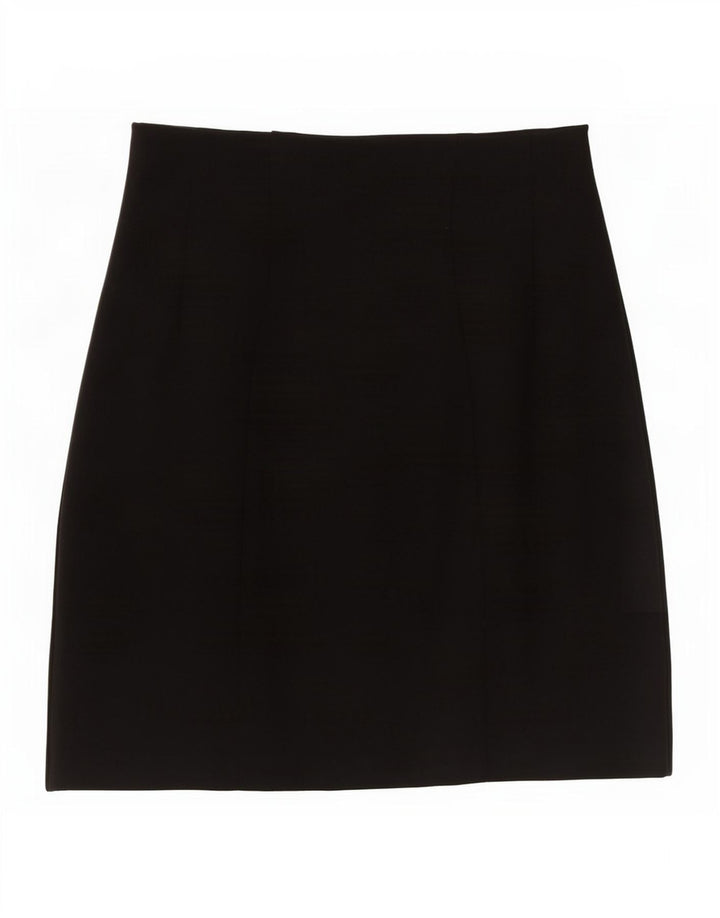 Marks & Spencer Damska spódnica mini UK 10 Small W27 Czarna wiskoza