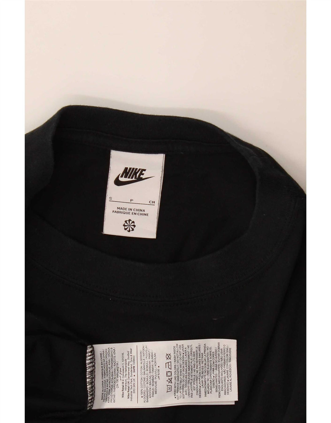 T-shirt męski Nike, mały, czarny, bawełniany