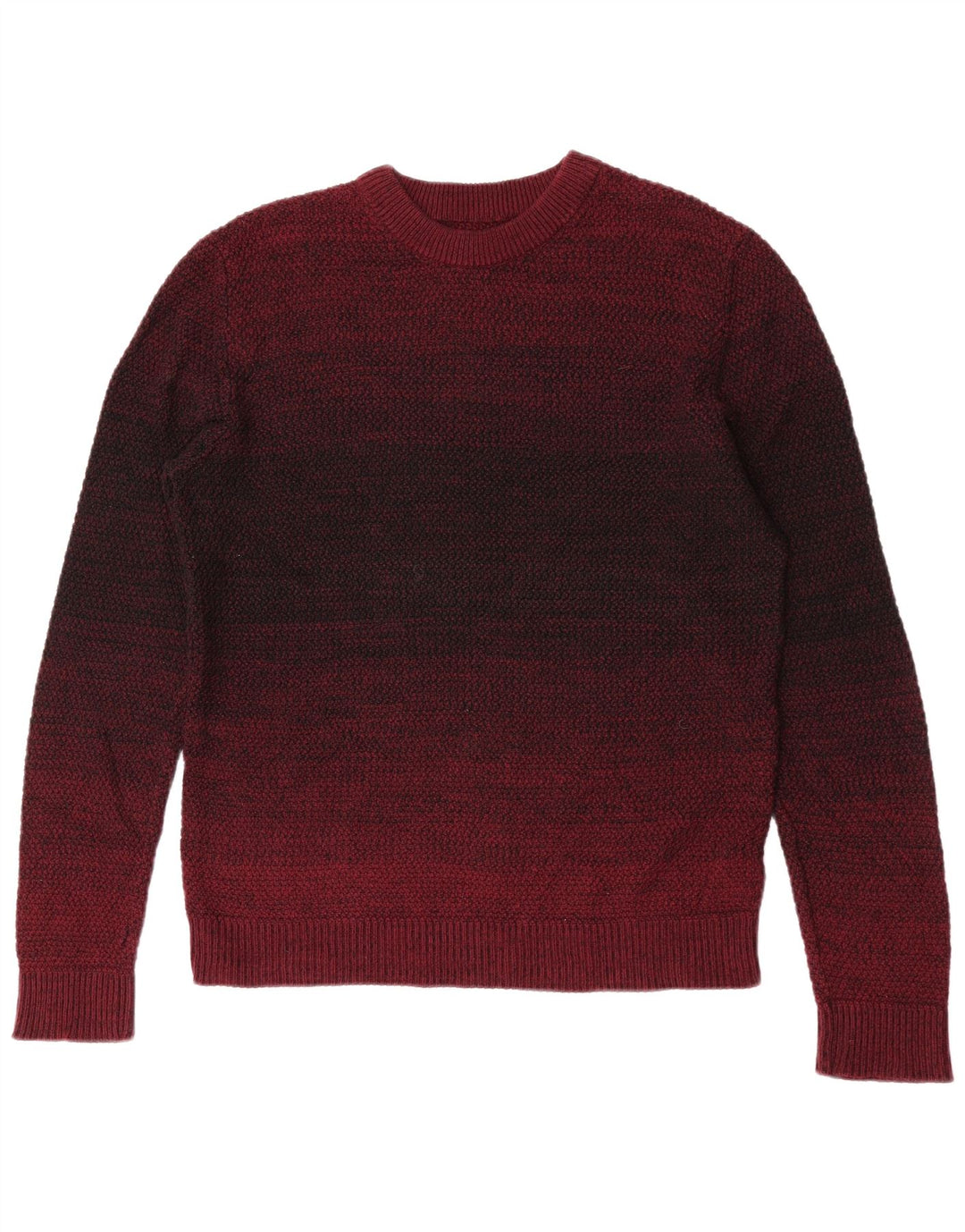 Męski sweter Jack & Jones z okrągłym dekoltem, średniej wielkości bordowa bawełna w blokach kolorów