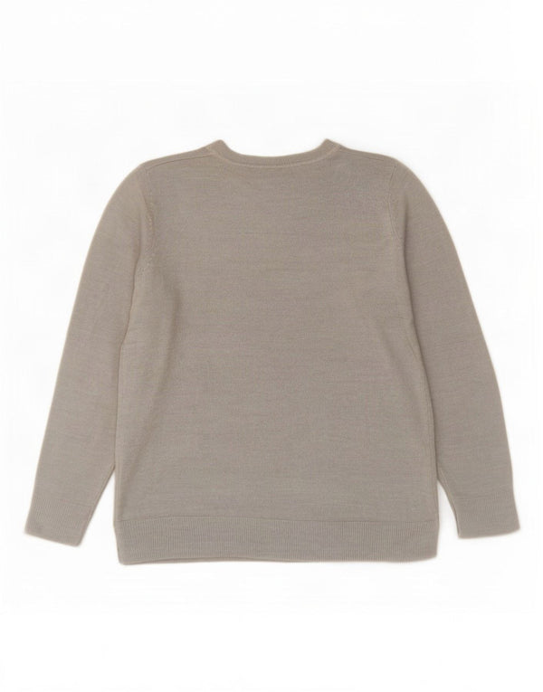 Marks & Spencer Damski sweter oversize z dekoltem w łódkę, UK 10, mały, szary