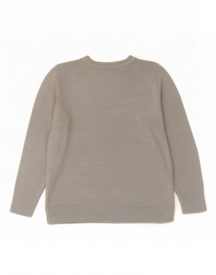 Marks & Spencer Damski sweter oversize z dekoltem w łódkę, UK 10, mały, szary