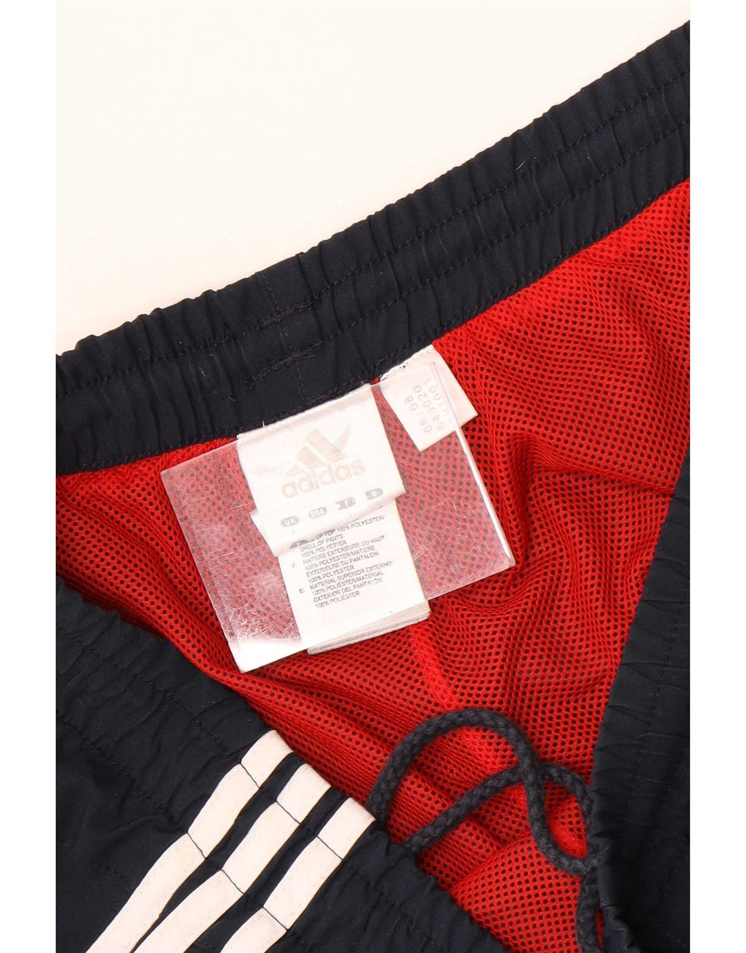 Męskie spodnie dresowe Adidas, duże, granatowe, poliestrowe