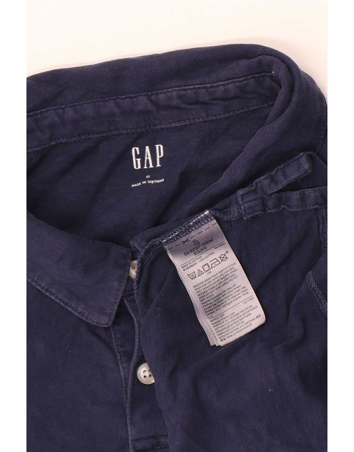 Męska koszulka polo Gap XL, granatowa, bawełniana