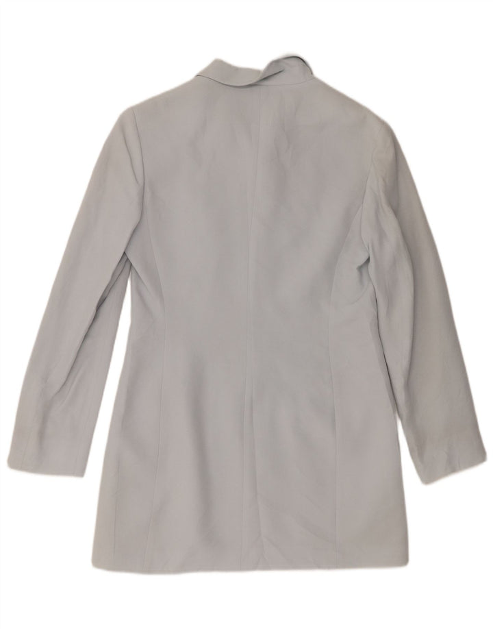 Marella Damska marynarka zapinana na 4 guziki, UK 10 Small Blue Rayon