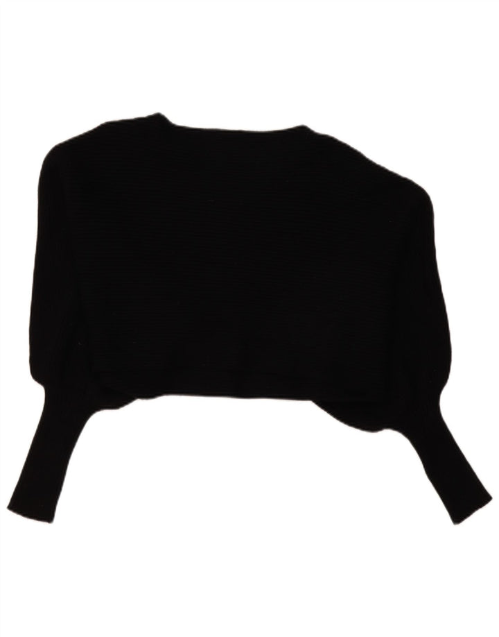 Damski top oversize z krótkim rękawem Zara, UK 14, średni czarny