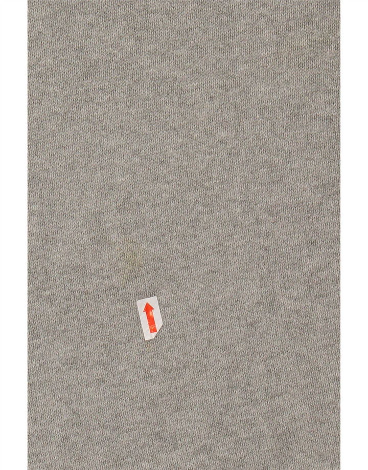 JACK & JONES Męski sweter z okrągłym dekoltem, średnioszary, bawełniany