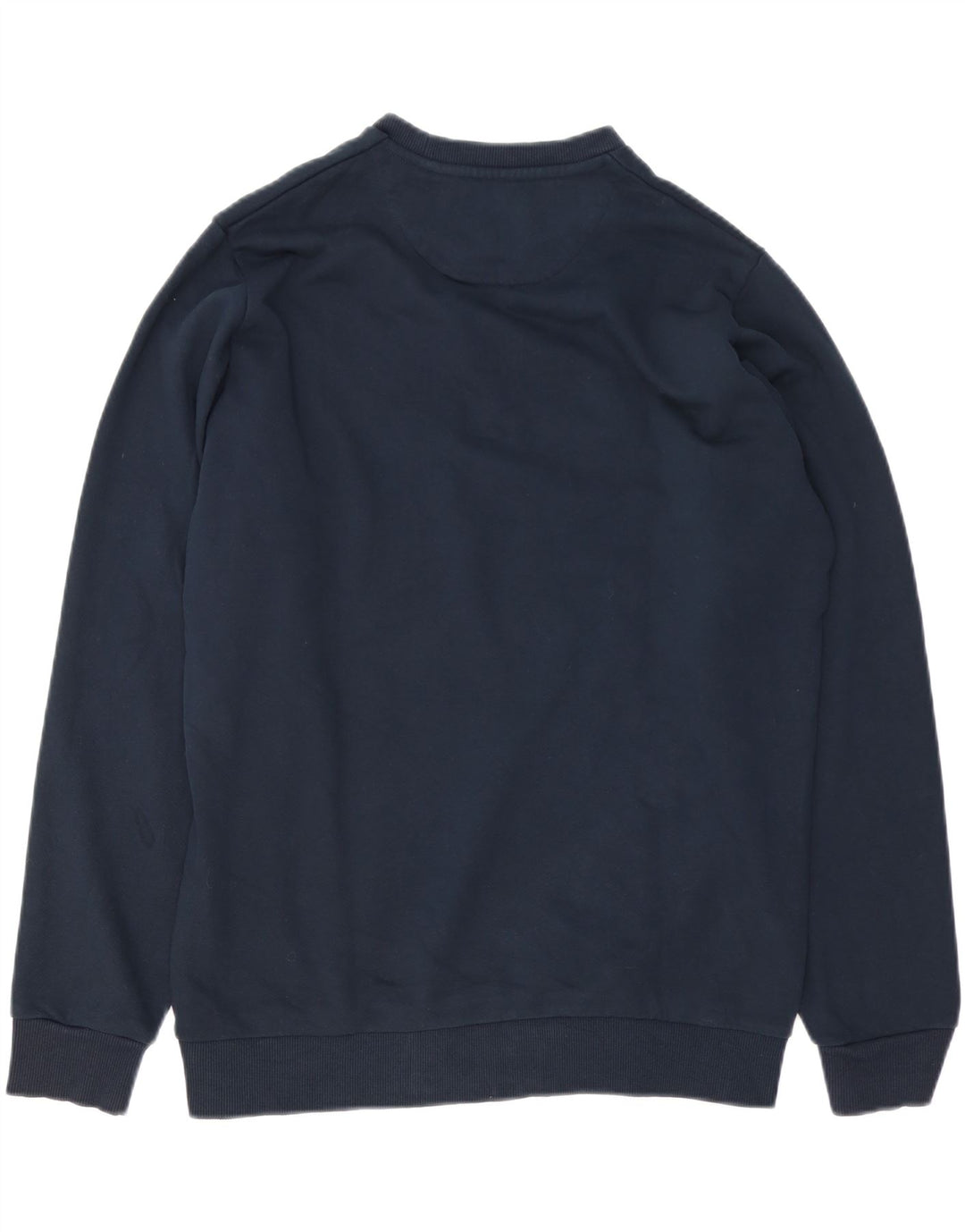 Męski sweter Lyle & Scott z grafiką w kształcie pudełka, średni granatowy, bawełniany