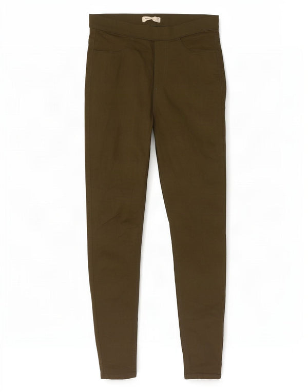 Marks & Spencer Damskie jeansy Jegging UK 10 Small W28 L30 Khaki Cotton