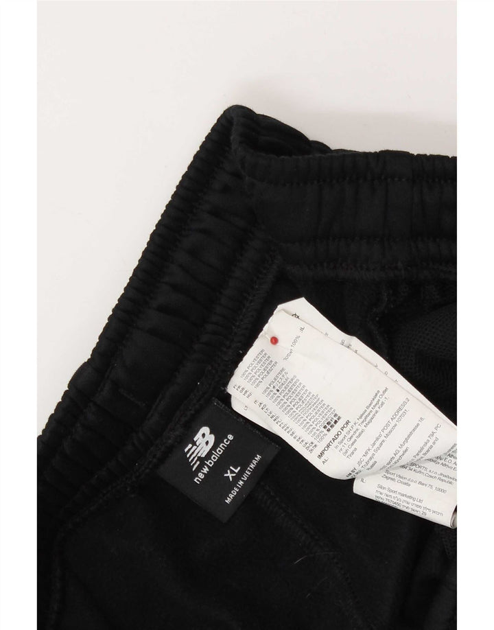Męskie spodnie dresowe New Balance XL, czarny poliester