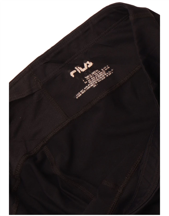 Damskie legginsy Capri Fila UK 16, duże, czarne, nylonowe