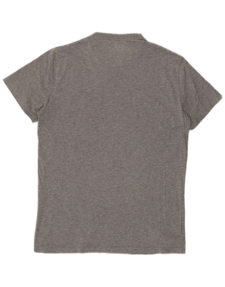 T-shirt męski Fred Perry, mały, szary, bawełniany