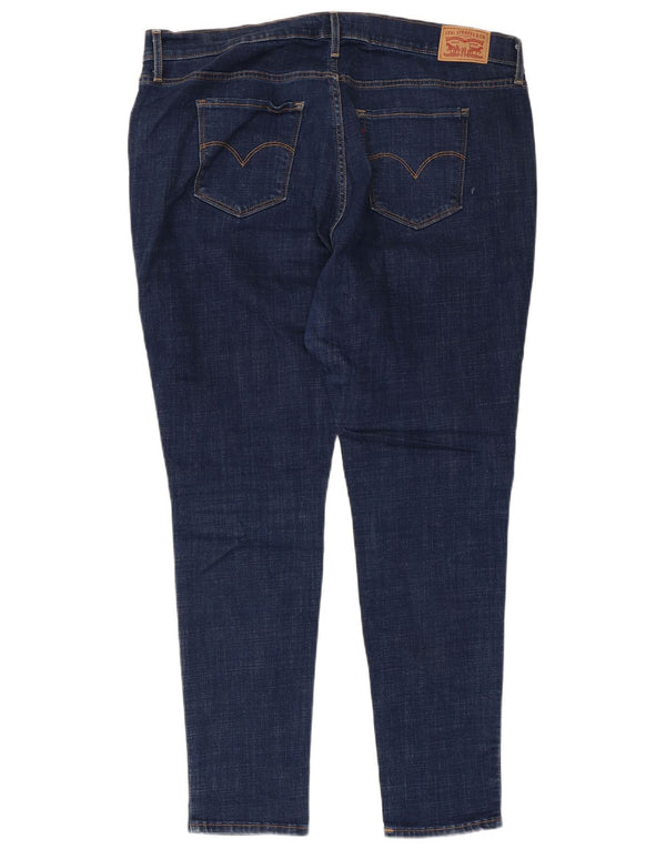 Dżinsy damskie LEVI'S 711 z wysokim stanem US 18 2XL W40 L29 granatowe