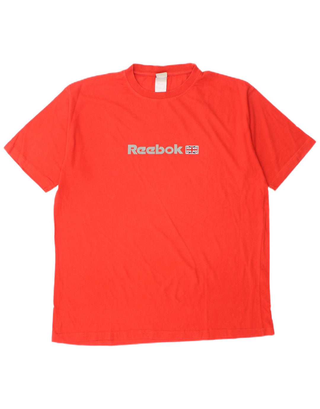 Męski T-shirt z grafiką REEBOK, duży, czerwony, bawełniany
