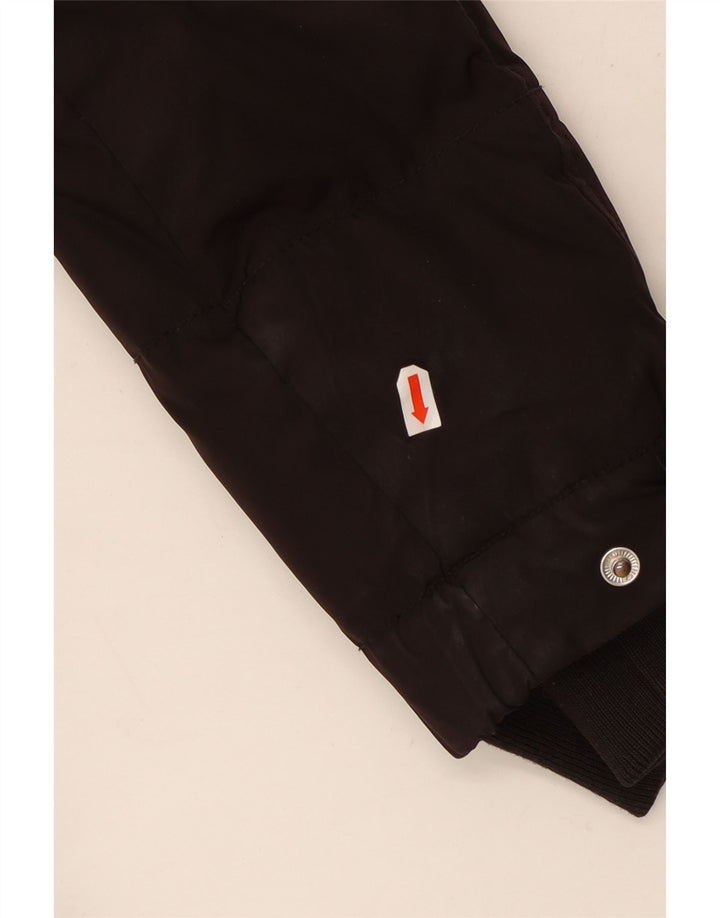 Damski ocieplany płaszcz z kapturem Tommy Hilfiger UK 14, średni brązowy poliester