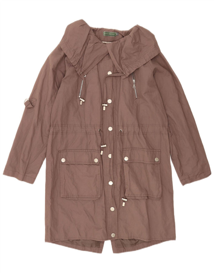 Damska kurtka parka oversize MINT VELVET UK 10, mała, brązowa, bawełniana