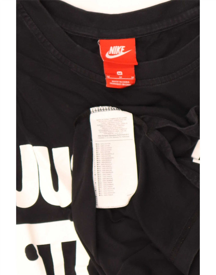 Męska kamizelka z grafiką Nike, bawełniana, średnia czarna, z blokami kolorów